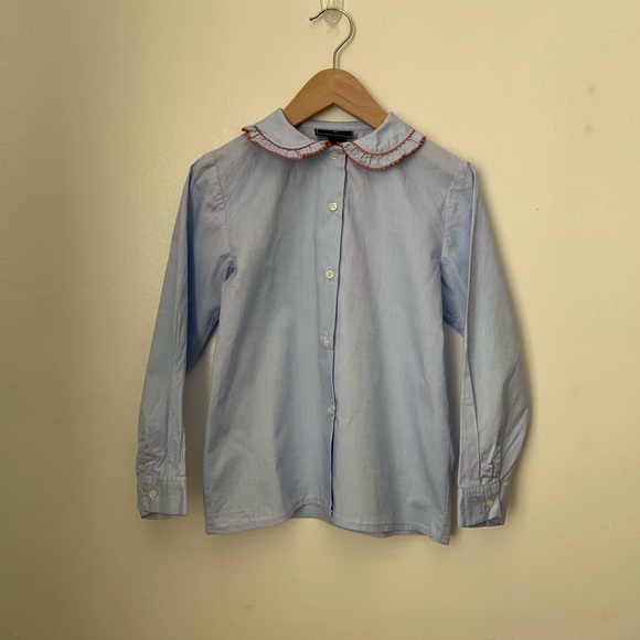 Oscar de la Renta Other - Oscar de la Renta Girls’ Ruffle Button-Up Top